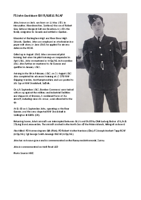 A preview of a PDF biography for Gill, John Davidson